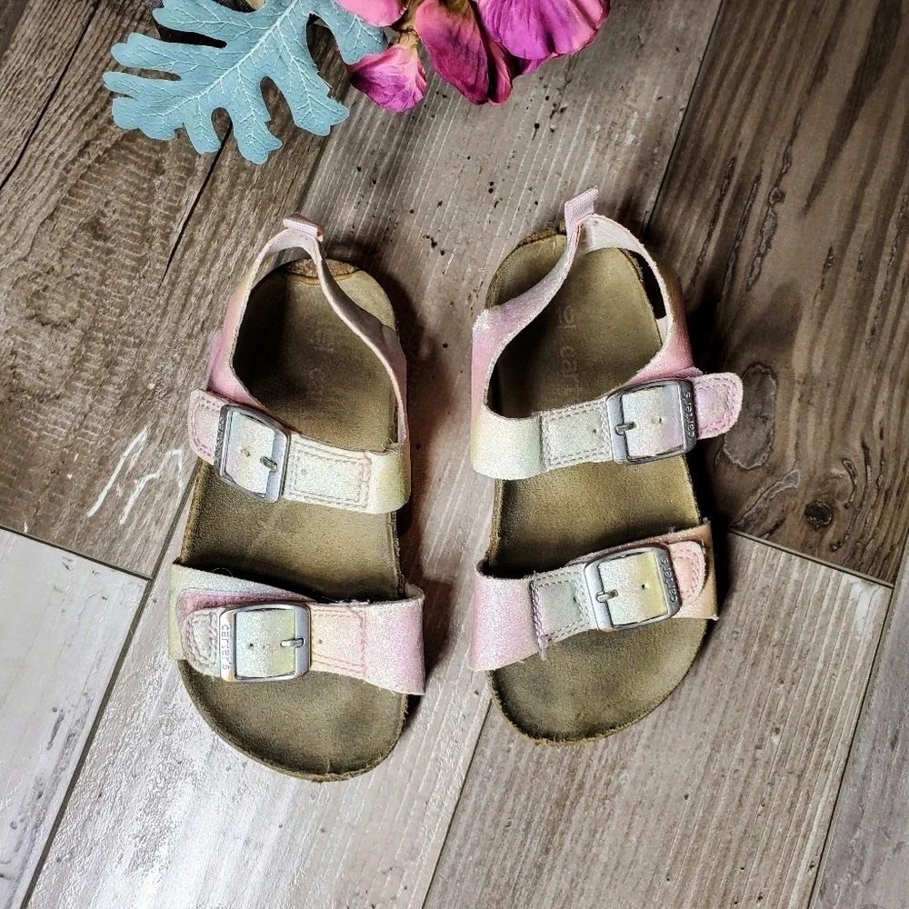 FREE WITH ANY PURCHASE Carter's Pink Duncan Toddler Girl Size 10M Buckle Sandals